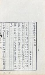 吾愛吾廬詩 存巻一第一稿・巻二第一稿