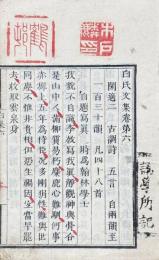 白氏文集 七十一巻