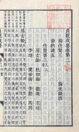 貞観政要 十巻