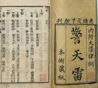 新刻法筆驚天雷六巻 新刻法筆二巻