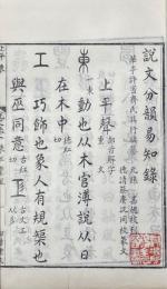説文分韻易知録 五巻又五巻 附説文分韻標目、説文分画易知録