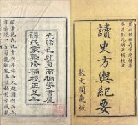 読史方輿紀要 一百三十巻 輿図要覧 四巻