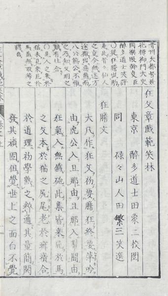 狂文章戯範笑林 二巻