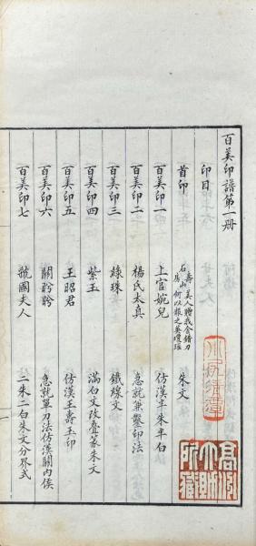 吉金貞石舫 百美印譜(汪鑅刻) / 古本、中古本、古書籍の通販は「日本の
