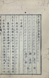 藤酊斎先生詩集 巻一・巻二（巻三欠）