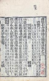 増註唐賢絶句三體詩法 三巻