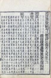 三體詩備考大成（増註唐賢絶句三體詩法備考大成 七巻・増註唐賢七言律詩三體家法備考大成 六巻・増註唐賢五言律句三體家法備考大成 六巻）