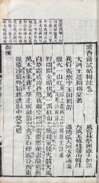 澹香斎試帖 一卷・修竹斎試帖 一卷