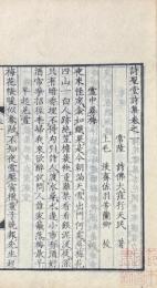 詩聖堂詩集 初編 上冊（巻一至巻四）
