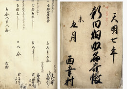 美作国久米郡新田畑名寄帳