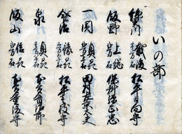 城下引大名鑑　いろは順