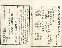 再校　江戸砂子・続江戸砂子　6巻と5巻