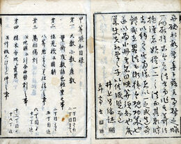 再刻峡算須知　目録題・甲算須知