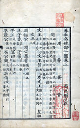 官板春秋名号帰一図　2巻　付春秋年表