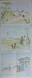 封緘葉書　朝鮮風俗　（松田黎光筆 3種）