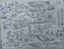 城州八幡山案内絵図