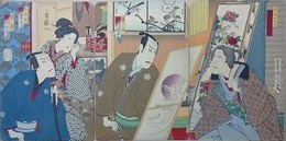 豊原国周　役者絵　E　3枚続
