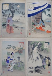 水野年方画　三十六佳撰