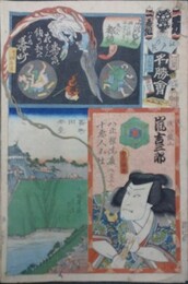 江戸の花名勝会　万　一番組　番町　浅山鉄山 嵐吉三郎　番町田安台