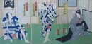 歌川国貞　役者絵　3枚続