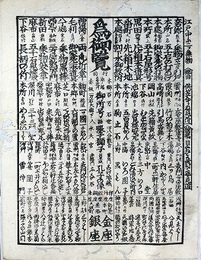 番付　江戸中二ツ無物