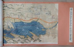 江戸より　肥前長崎海陸図