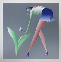 久里洋二　シルクスクリーン　タイトル不明