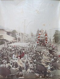古写真　山車　ornamental car drawn festivals