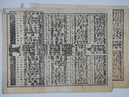 番付　陪臣鑑　初編・二篇