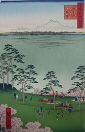 初代歌川広重筆　名所江戸百景　飛鳥山北乃眺望（北区）