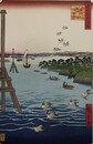 初代歌川広重筆　名所江戸百景　芝うらの風景（港区）