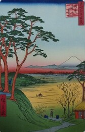 初代歌川広重筆　名所江戸百景　目黒爺々が茶屋（目黒区）