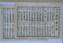 番付　國高改　足利勇士鑑