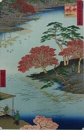 初代歌川広重筆　名所江戸百景　請地秋葉の境内（墨田区）