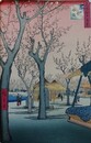 初代歌川広重筆　名所江戸百景　蒲田の梅園（大田区）