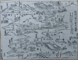 城州八幡山案内絵図