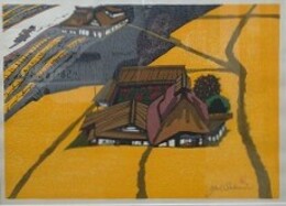 関野準一郎　版画　「大磯」