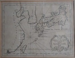 Carte des isles du Japon et la presqu'isle de Cor?e avec les costes de la Chine depuis Pekin jusqua Canton