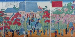 東京目貫銘勝之内　深川成田山不動尊境内之図