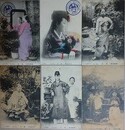 絵葉書　妓生絵はがき（朝鮮風俗）　6枚 （妓生5枚、女児1枚）