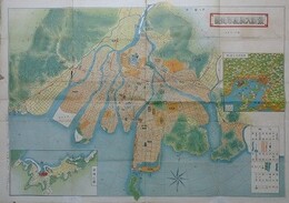 最新大広島市街図（裏 広島案内 附厳島案内記）