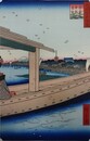 初代歌川広重筆　名所江戸百景　吾妻橋金龍山遠望（墨田区）