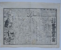 番付　三ヶ津大相撲故實由来書