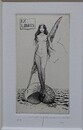 山本六三　銅版画　「人魚」