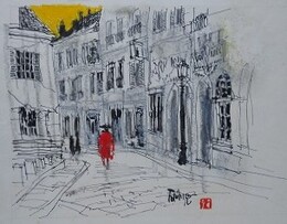 田代光　画額　風光