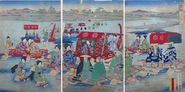 観古東錦幕府道中　川越之図