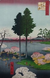 初代歌川広重筆　名所江戸百景　日暮里諏訪の臺（荒川区）