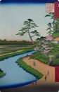 初代歌川広重筆　名所江戸百景　せ起口上水端はせ越庵椿や満（文京区）