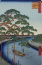 初代歌川広重筆　名所江戸百景　小奈木川五本まつ（江東区）