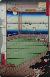 初代歌川広重筆　名所江戸百景　月乃岬（港区）